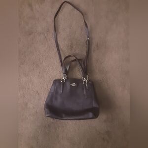 Dark Burgundy With Sparkles Coach Crossbody